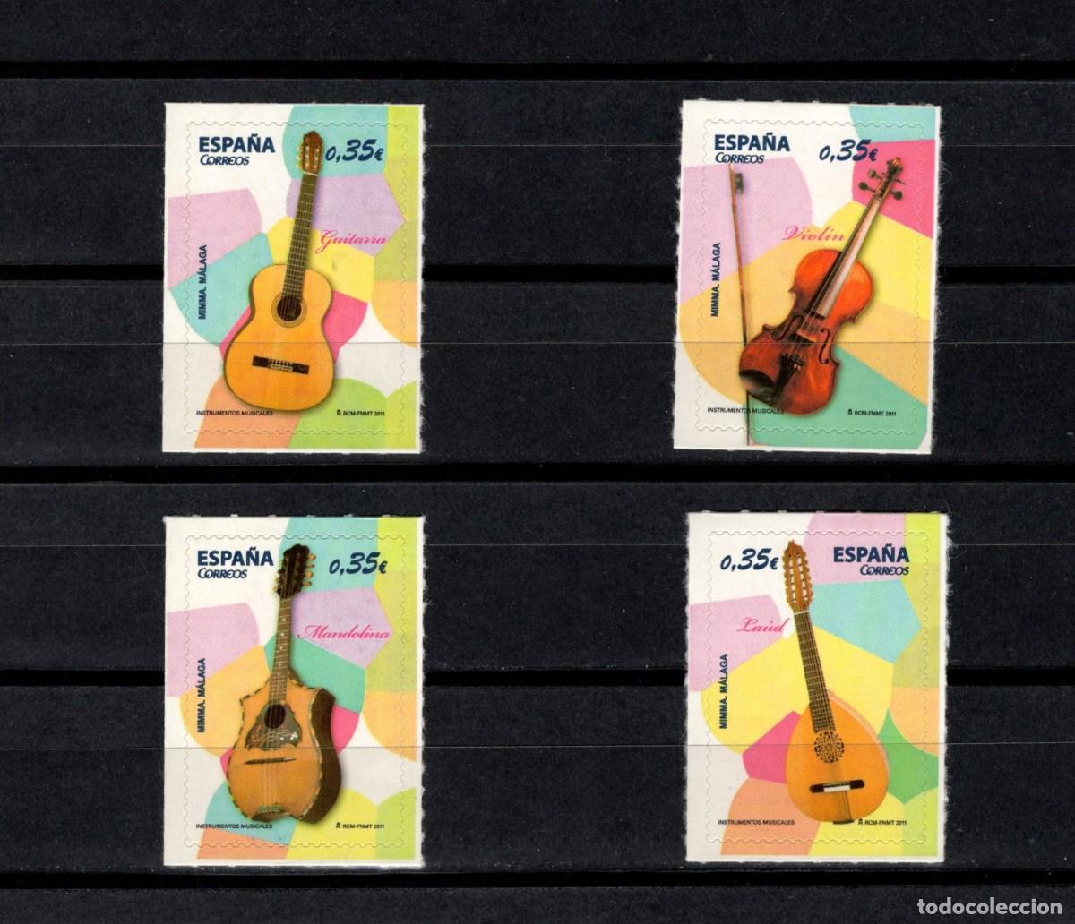 Sellos: Sellos nuevos. Instrumentos Musicales. Serie completa. 24 Enero 2011. Edifil 4628/31.