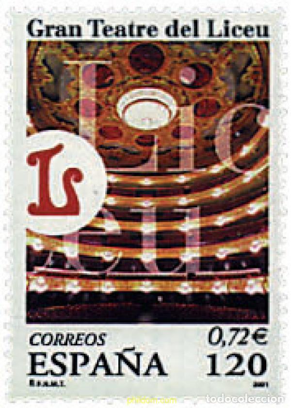 Sellos: 83072 MNH ESPA&Ntilde;A 2001 GRAN TEATRE DEL LICEU