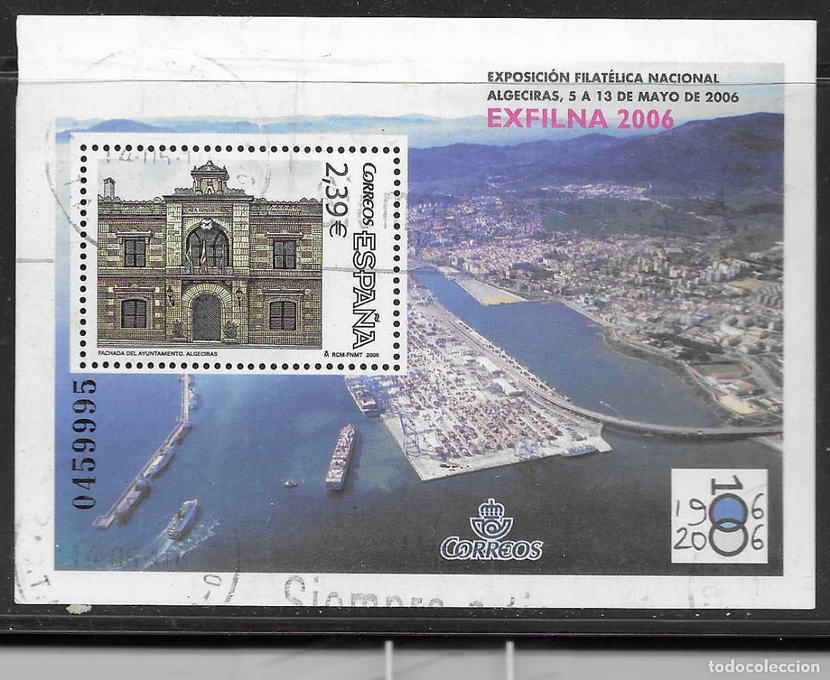 Sellos: Hoja bloque de Espa&ntilde;a usada de 2006. Exfilna