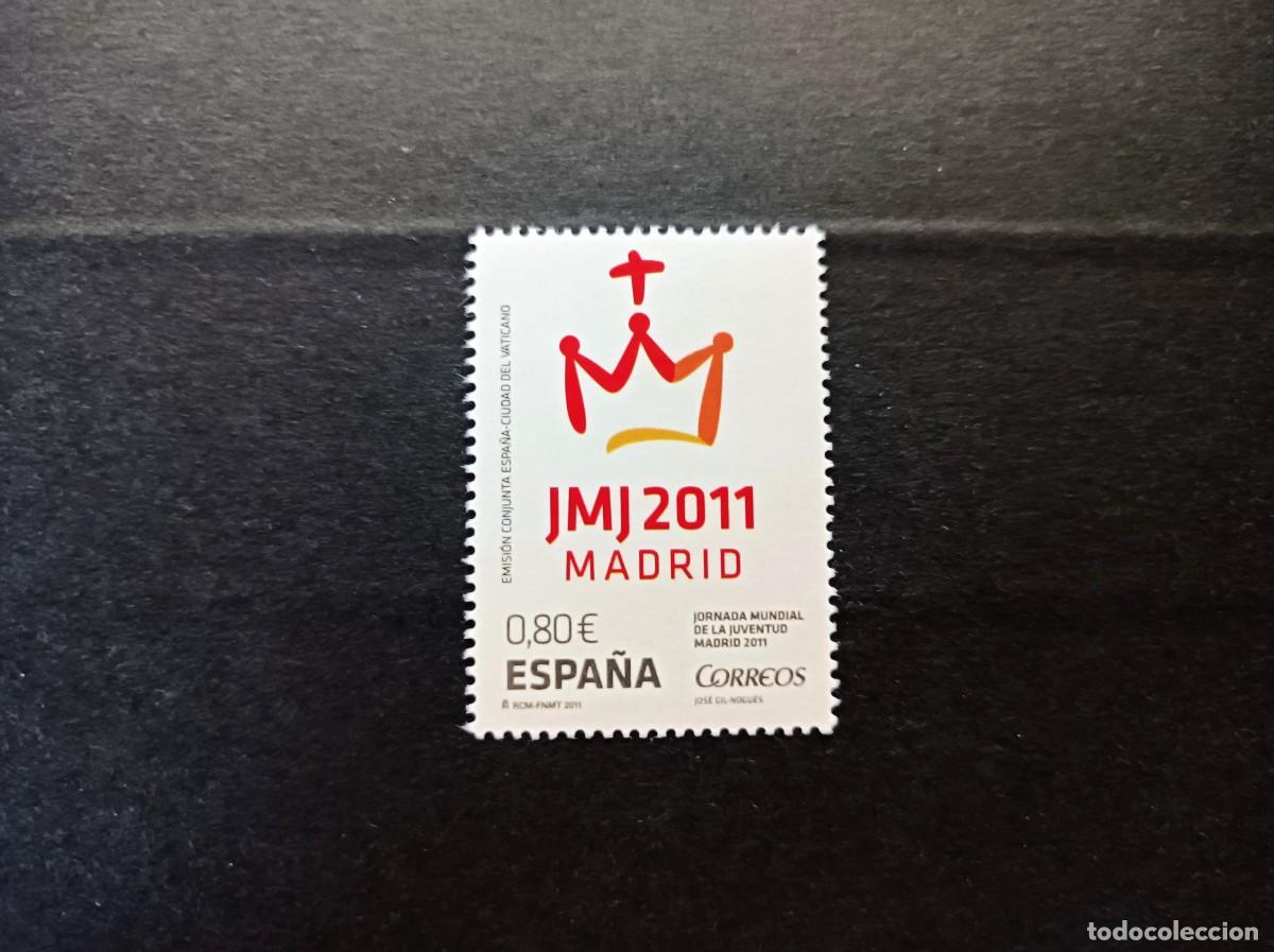 Timbres: Sello nuevo. Jornada Mundial de la Juventud. Madrid 2011. 1 Julio de 2011. Edifil 4656.