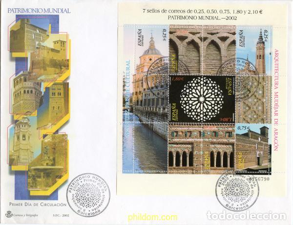 Sellos: 260822 MNH ESPA&Ntilde;A 2002 PATRIMONIO MUNDIAL