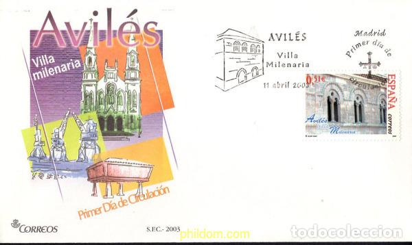 Sellos: 436253 MNH ESPA&Ntilde;A 2003 AVILES. VILLA MILENARIA