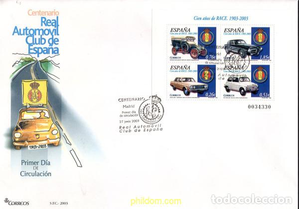 Sellos: 440348 MNH ESPA&Ntilde;A 2003 CIEN A&Ntilde;OS DE RACE. 1903-2003