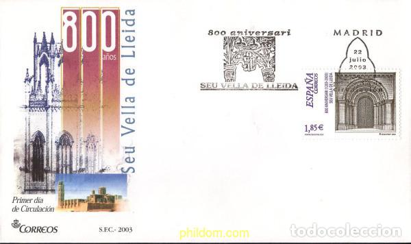 Selos: 440352 MNH ESPA&Ntilde;A 2003 800 ANIVERSARIO DE LA SEU VELLA DE LLEIDA