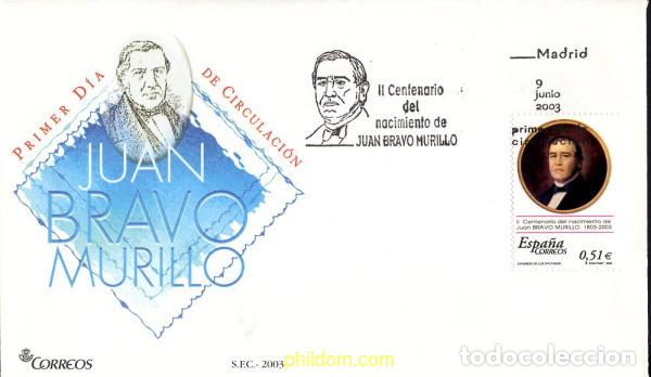Selos: 436257 MNH ESPA&Ntilde;A 2003 2 CENTENARIO DEL NACIMIENTO DE BRAVO MURILLO