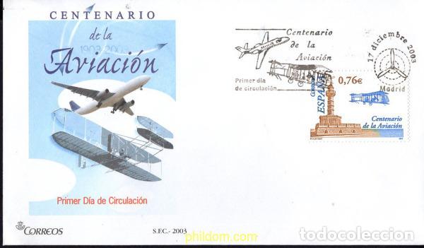 Selos: 443887 MNH ESPA&Ntilde;A 2003 100 ANIVERSARIO DEL PRIMER VUELO DE LOS HERMANOS WRIGHT