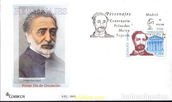 Sellos: 436200 MNH ESPA&Ntilde;A 2003 CENTENARIO DE LA MUERTE DE PRAXEDES MATEO SAGASTA
