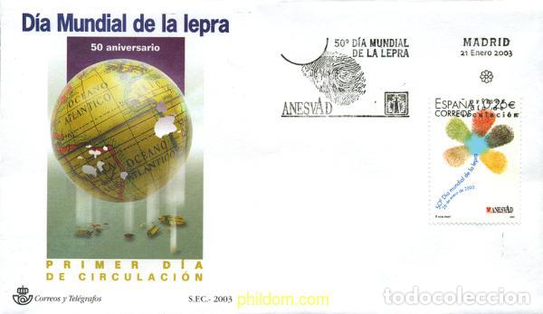 Sellos: 272385 MNH ESPA&Ntilde;A 2003 50 DIA MUNDIAL DE LA LEPRA