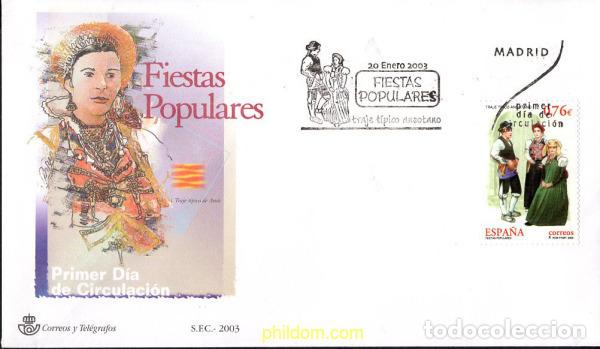 Sellos: 436197 MNH ESPA&Ntilde;A 2003 FIESTAS POPULARES