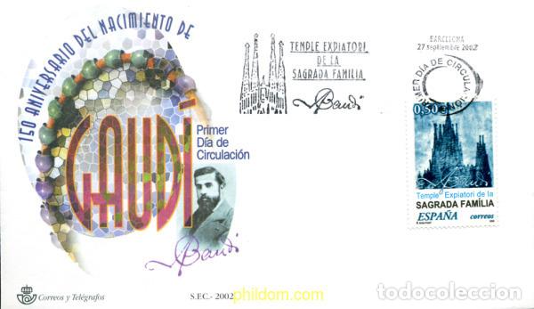 Sellos: 261034 MNH ESPA&Ntilde;A 2002 TEMPLE EXPIATORI DE LA SAGRADA FAMILIA