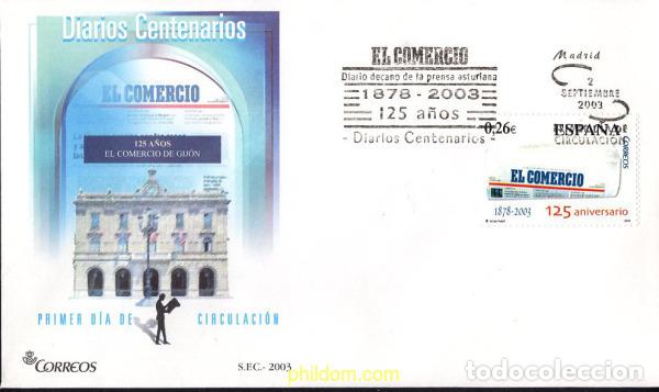 Sellos: 440354 MNH ESPA&Ntilde;A 2003 125 ANIVERSARIO DE &rdquo;EL COMERCIO&rdquo;