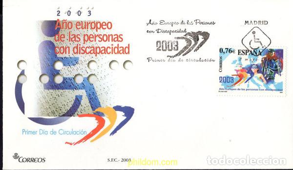 Sellos: 558032 MNH ESPA&Ntilde;A 2003 A&Ntilde;O EUROPEO DE LAS PERSONAS CON DISCAPACIDAD