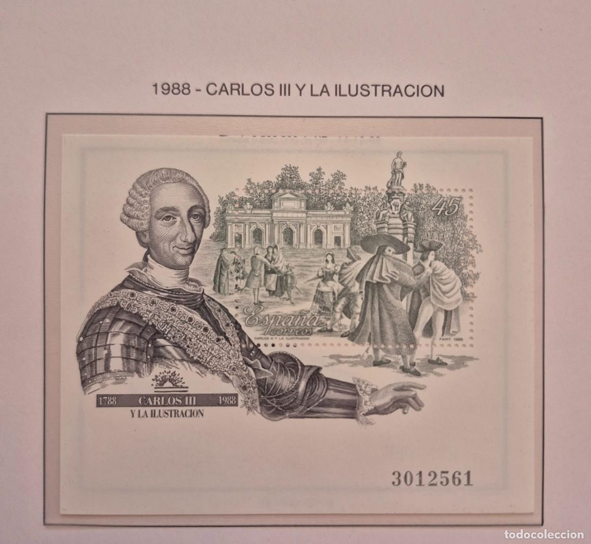 Sellos: A&ntilde;o 1988 - Edifil N 2984**- Carlos III - Nuevo sin fijasello - Se env&iacute;a el de la imagen