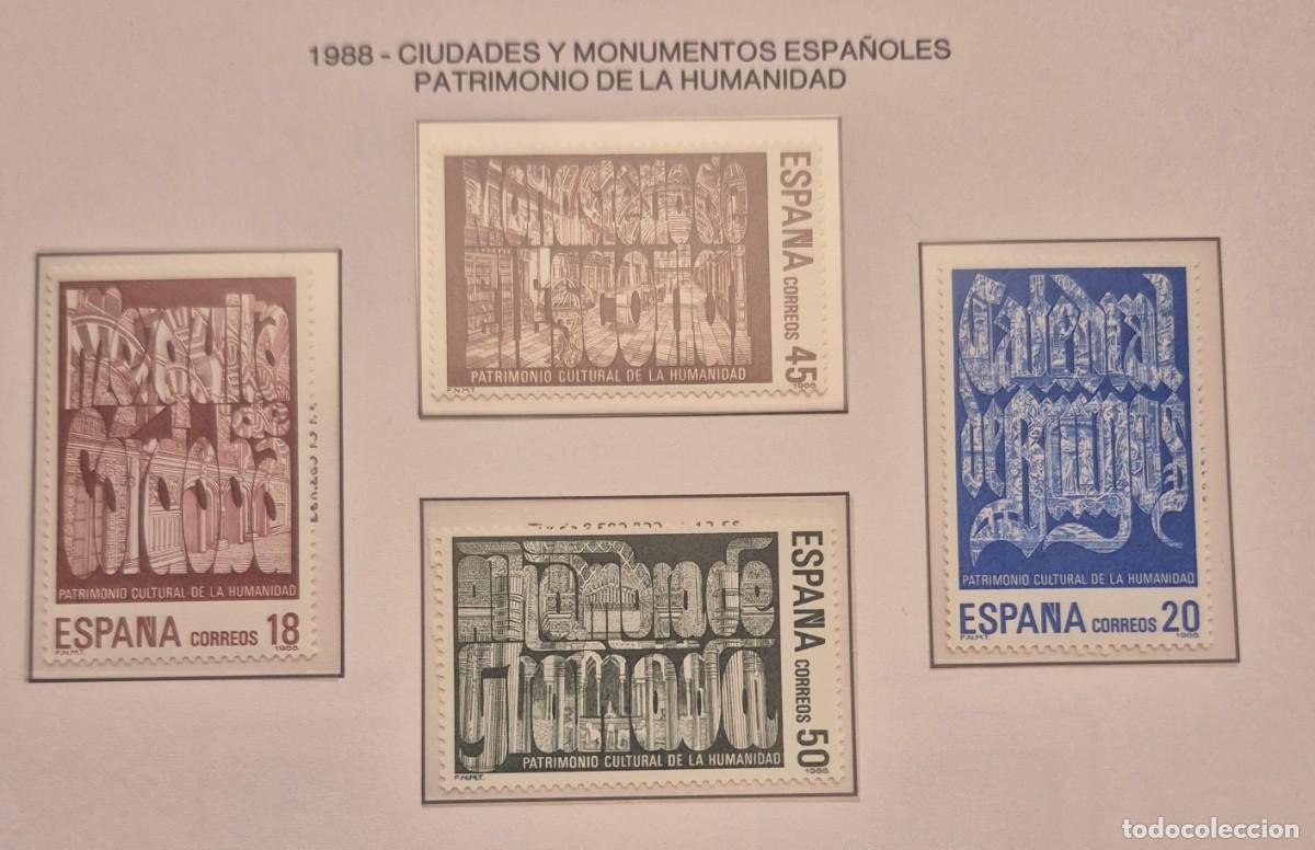 Sellos: A&ntilde;o 1988-Edifil N 2978/2981**-Patrimonio d la humanidad-Nuevo sin fijasello-Se env&iacute;a el de la imagen