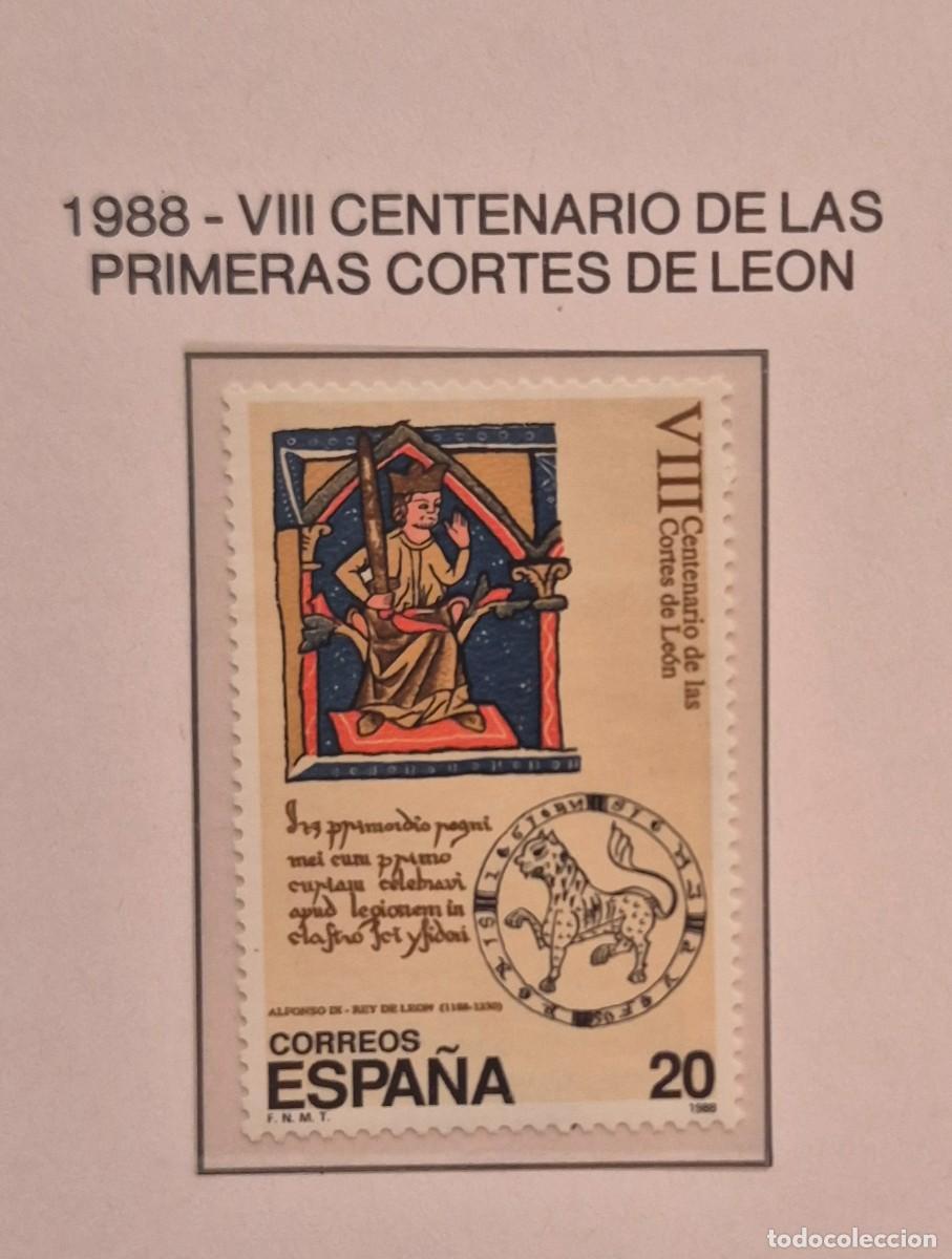 Sellos: A&ntilde;o 1988 - Edifil N 2961** - 1&ordf; cortes de Le&oacute;n - Nuevo sin fijasello - Se env&iacute;a el de la imagen