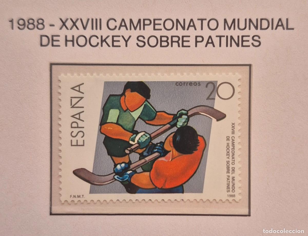 Sellos: A&ntilde;o 1988 - Edifil N 2957/2958** - Deportes - Nuevo sin fijasello - Se env&iacute;a el de la imagen
