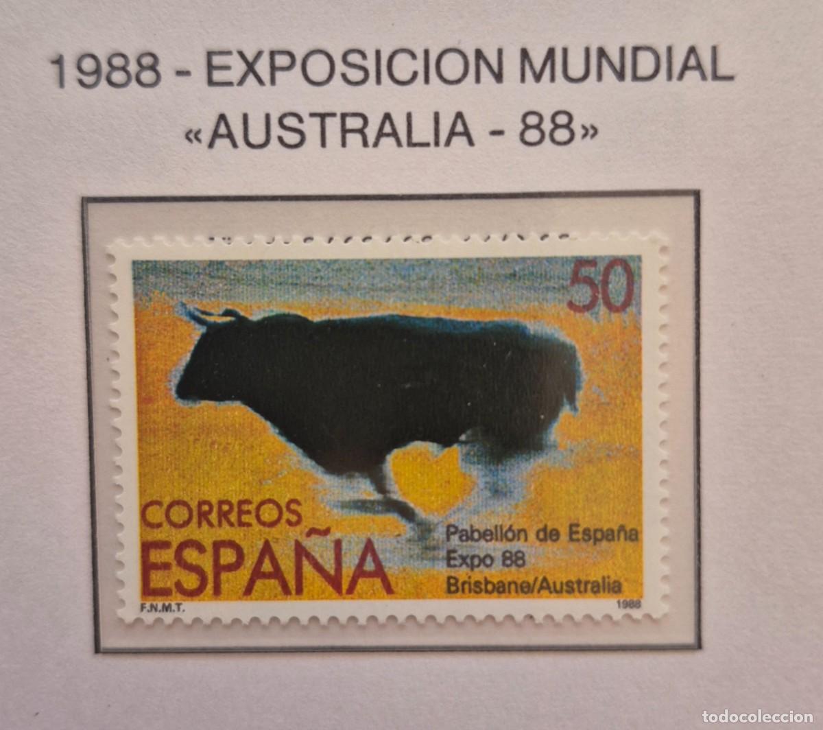 Sellos: A&ntilde;o 1988 - Edifil N 2953** - Exposici&oacute;n mundial - Nuevo sin fijasello - Se env&iacute;a el de la imagen