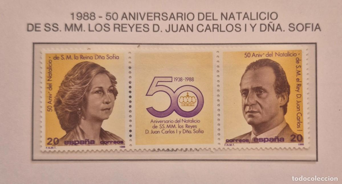 Sellos: A&ntilde;o 1988 - Edifil N 2927/2928** - Reyes de Espa&ntilde;a - Nuevo sin fijasello - Se env&iacute;a el de la imagen