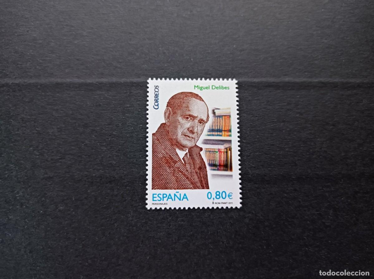 Briefmarken: Sello nuevo. Personajes. Miguel Delibes. Novelista. 3 de Octubre de 2011. Edifil 4671.