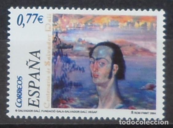 Sellos: 2004-ESPA&Ntilde;A-SELLOS NUEVOS-BAJO FACIAL 20%-VER FOTO-N&ordm;4081-PERSONAJES CENTENARIOS-SALVADOR DALI