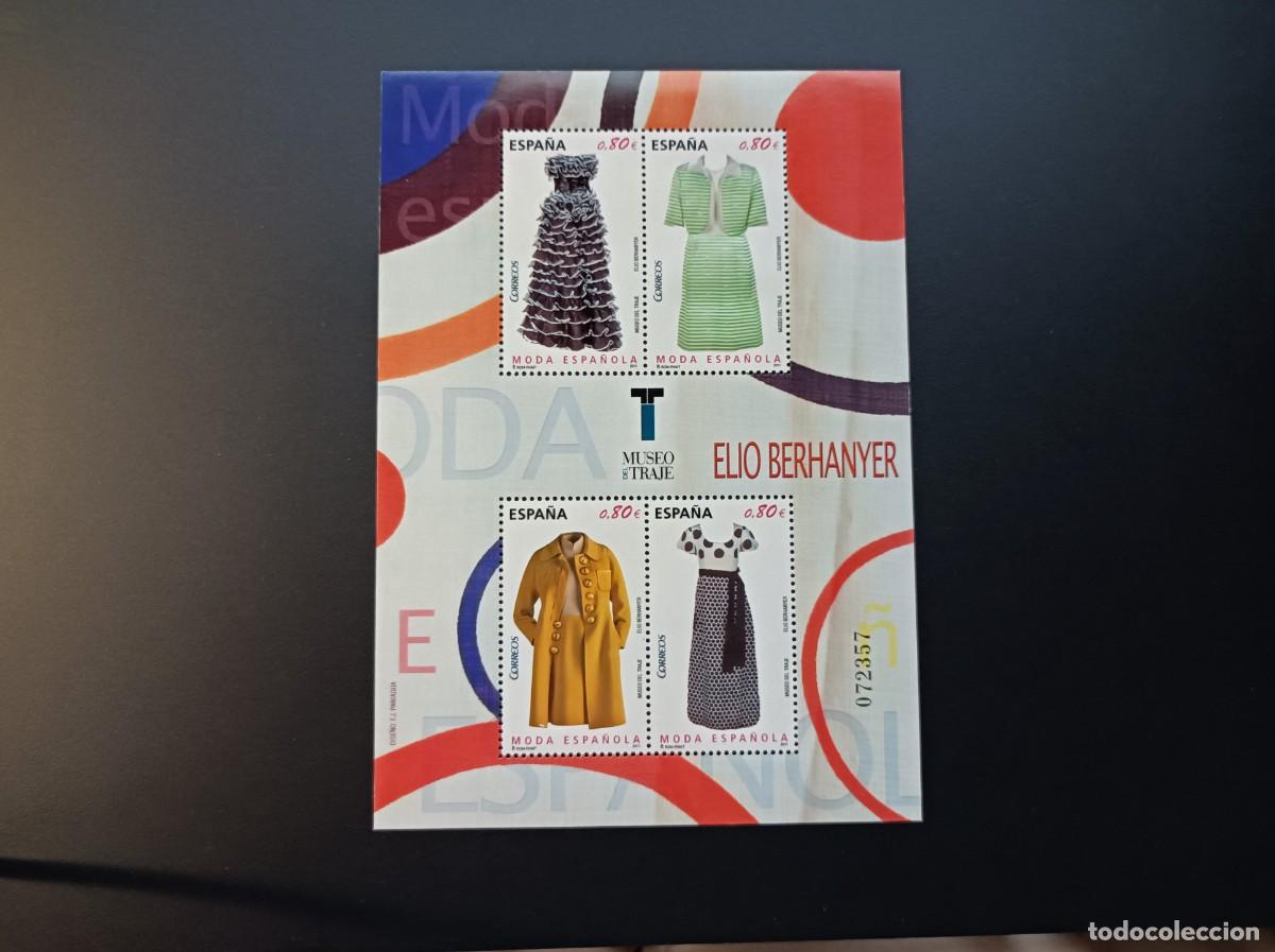 Sellos: Sello nuevo. Moda Espa&ntilde;ola. Elio Berhanyer. 20 de Octubre de 2011. Edifil SH 4674.