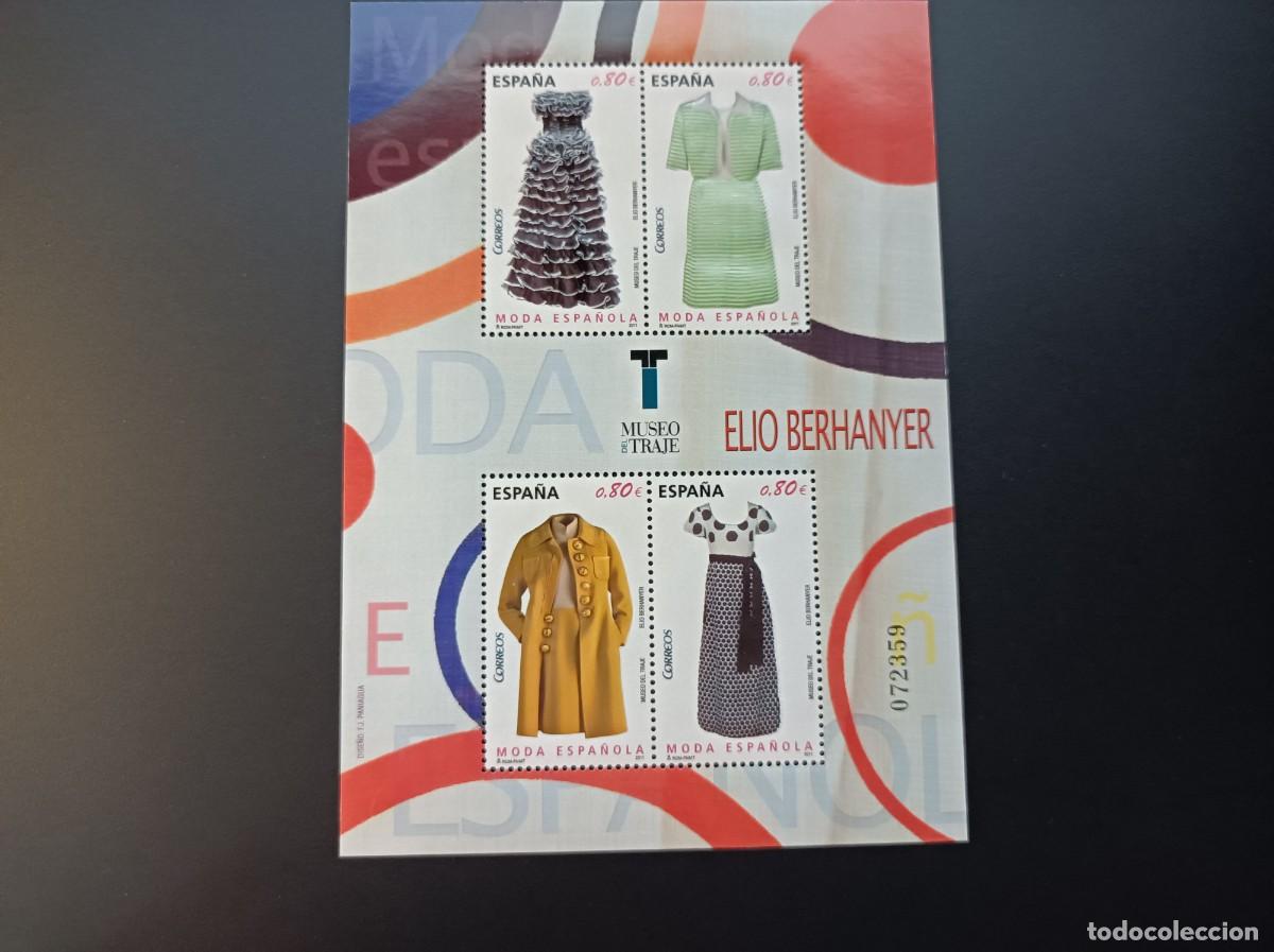 Sellos: Sello nuevo. Moda Espa&ntilde;ola. Elio Berhanyer. 20 de Octubre de 2011. Edifil SH 4674.