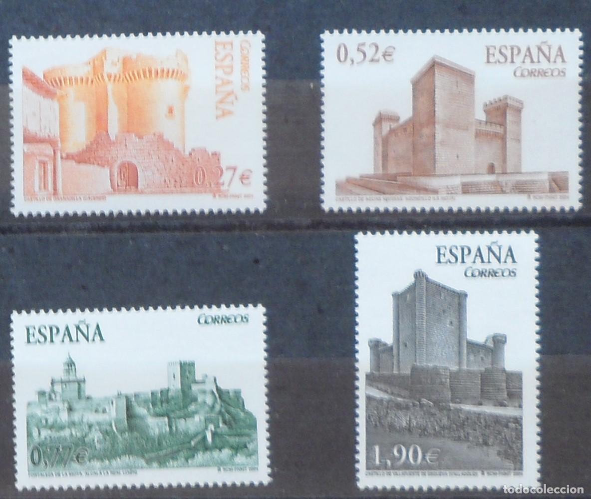 Sellos: 2004-ESPA&Ntilde;A-SELLOS NUEVOS-BAJO FACIAL 20%-VER FOTO-N&ordm;4097-4100-CASTILLOS