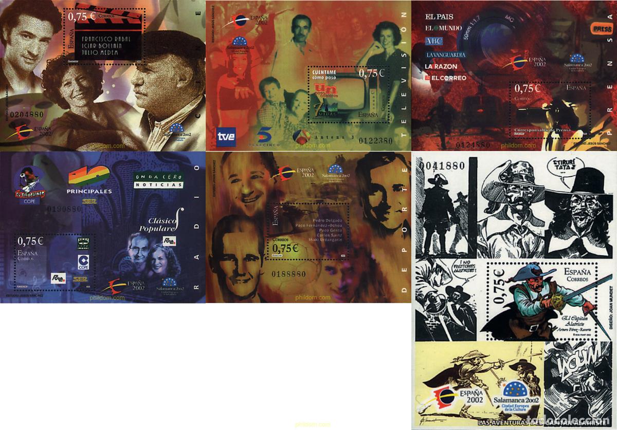 Sellos: 607447 MNH ESPA&Ntilde;A 2002 ESPA&Ntilde;A 2002. EXPOSICION FILATELICA INTERNACIONAL