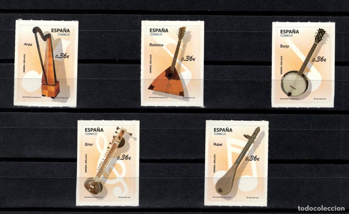 Sellos: Sellos nuevos. Instrumentos Musicales. Serie completa. 2 de Abril de 2012. 2012. Edifil 4710/14.