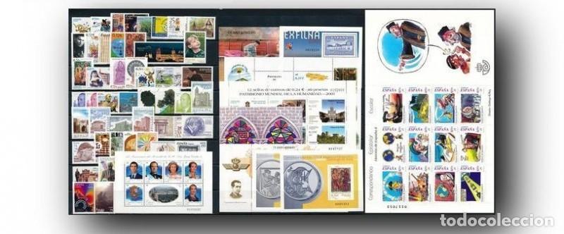 Sellos: SELLOS NUEVOS DE ESPA&Ntilde;A A&Ntilde;O 2001 COMPLETO. VALOR CATALOGO 112 &euro;