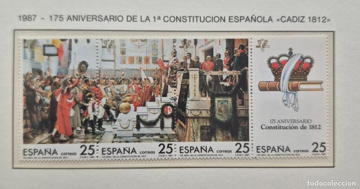 Sellos: A&ntilde;o 1987 - Edifil N 2887-2890**- Constituci&oacute;n d 1812- Nuevo sin fijasello - Se env&iacute;a el de la imagen