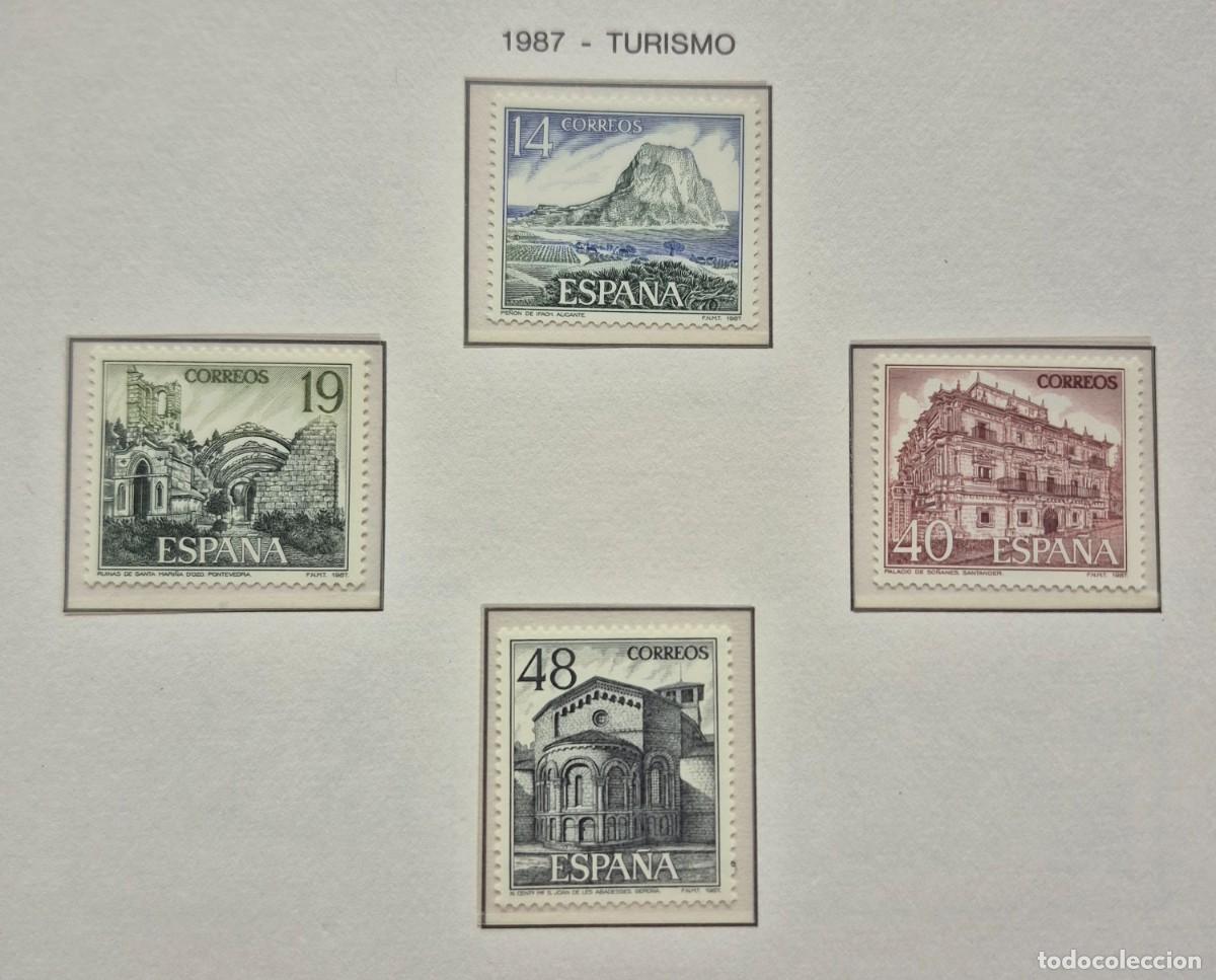 Sellos: A&ntilde;o 1987 - Edifil N 2900/2903**- Turismo - Nuevo sin fijasello - Se env&iacute;a el de la imagen