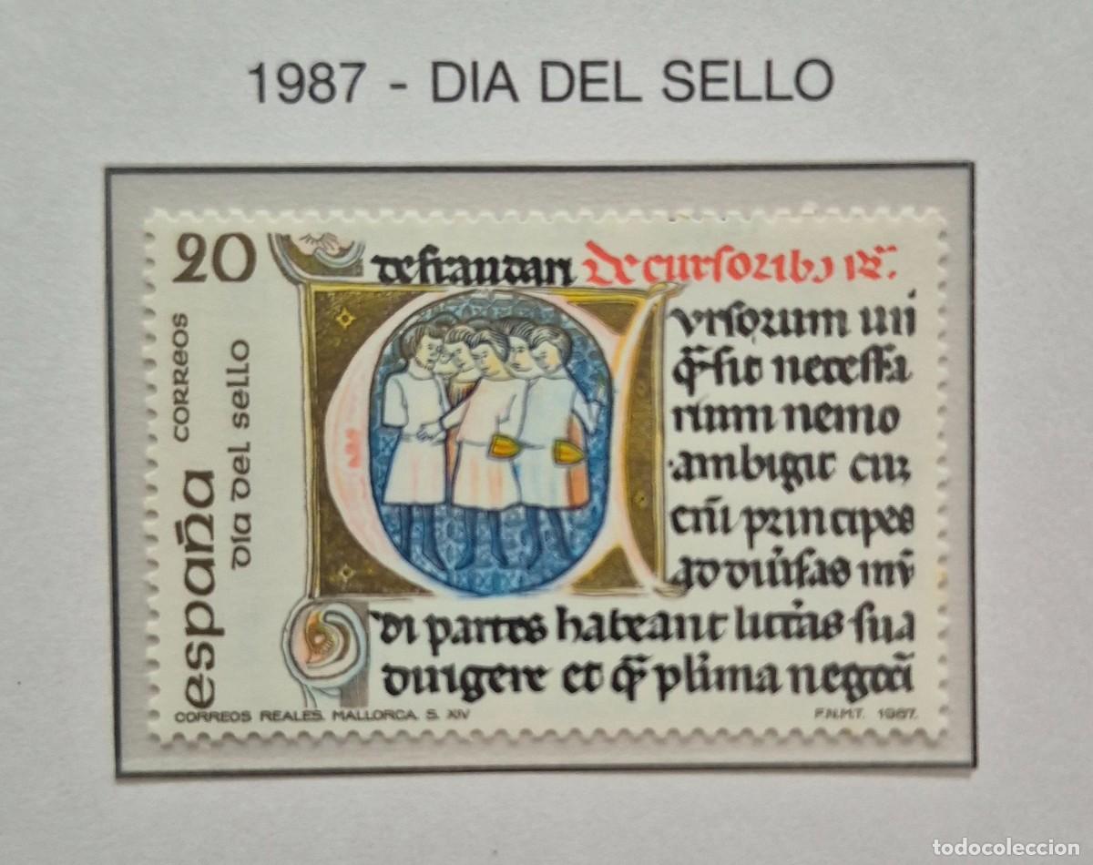 Sellos: A&ntilde;o 1987 - Edifil N 2911** - Dia del sello - Nuevo sin fijasello - Se env&iacute;a el de la imagen