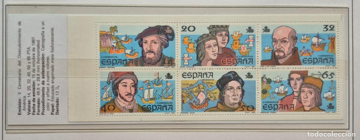 Sellos: A&ntilde;o 1987 - Edifil N 2919C** - Descubrimiento America- Nuevo sin fijasello - Se env&iacute;a el de la imagen