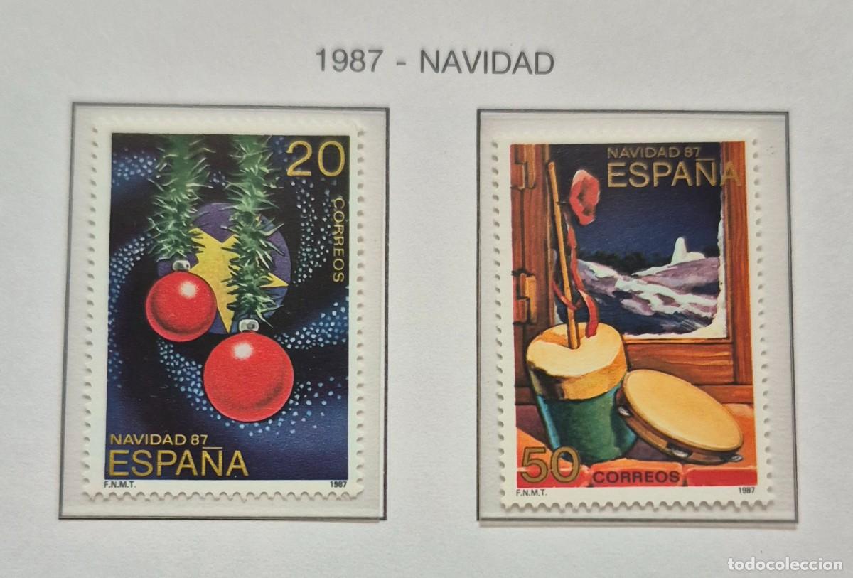 Sellos: A&ntilde;o 1987 - Edifil N 2925/2926** - Navidad - Nuevo sin fijasello - Se env&iacute;a el de la imagen