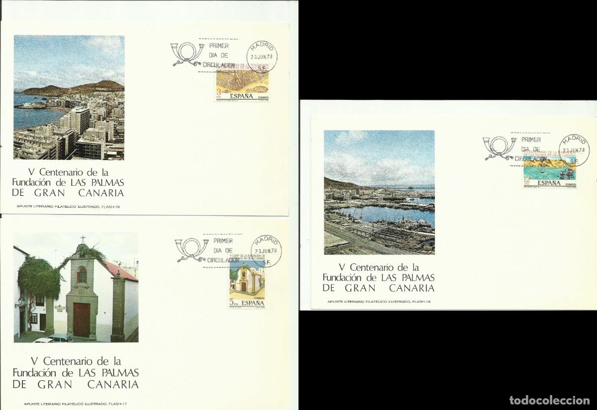 Sellos: ESPA&Ntilde;A 1978 - 3 CARTES MAXIMUM FUNDACION PALMAS DE GRAN CANARIA - Edifil 2477-2479 Yvert 2123-2125