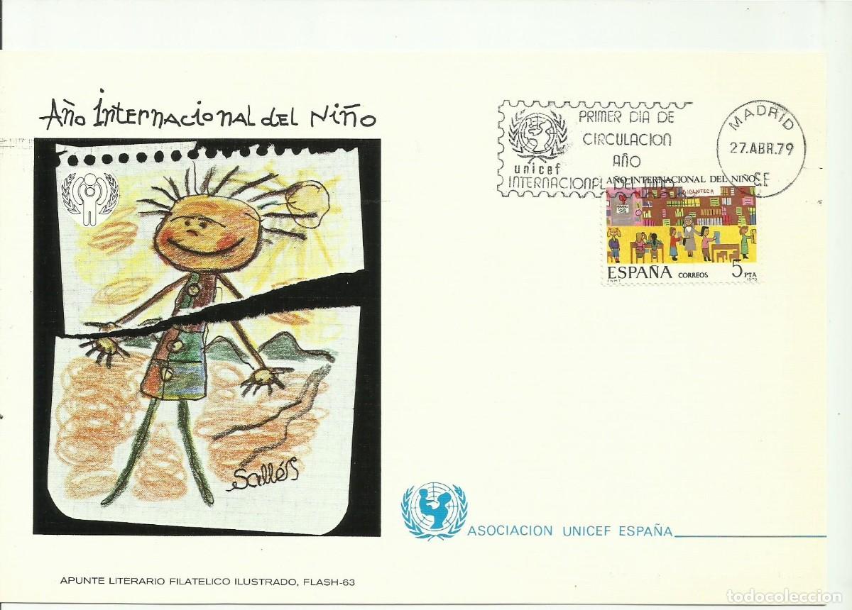 Sellos: ESPA&Ntilde;A 1979 CARTE MAXIMUM - A&Ntilde;O INTERNACIONAL DEL NI&Ntilde;O - Edifil 2519 - Yvert 2165