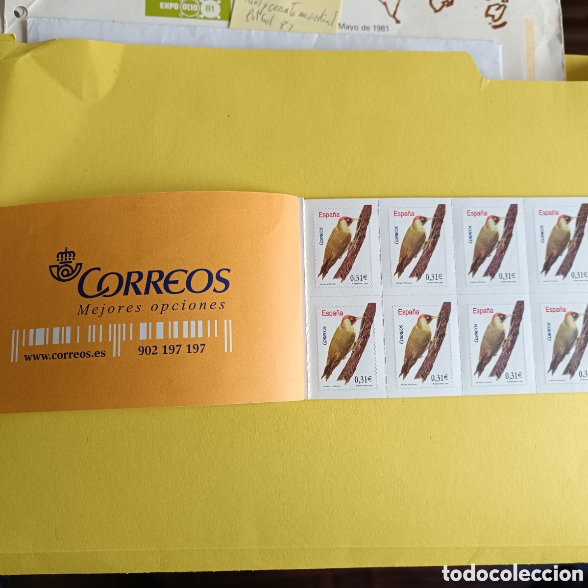 Sellos: Sellos de 0,31&euro; en libreta hoja &uacute;nica