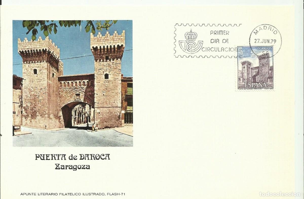 Sellos: ESPA&Ntilde;A 1979 CARTE MAXIMUM - PUERTA DE DAROCA EN ZARAGOZA - Edifil 2527 - Yvert 2178