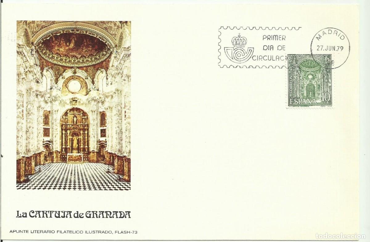 Sellos: ESPA&Ntilde;A 1979 CARTE MAXIMUM - LA CARTUJA DE GRANADA - Edifil 2529 - Yvert 2180