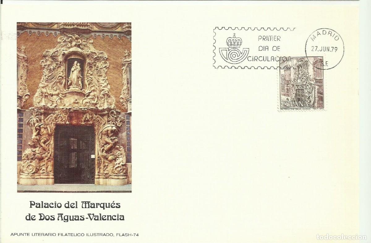 Sellos: ESPA&Ntilde;A 1979 CARTE MAXIMUM - PALACIO DEL MARQUES DE DOS AGUAS EN VALENCIA - Edifil 2530 - Yvert 2181
