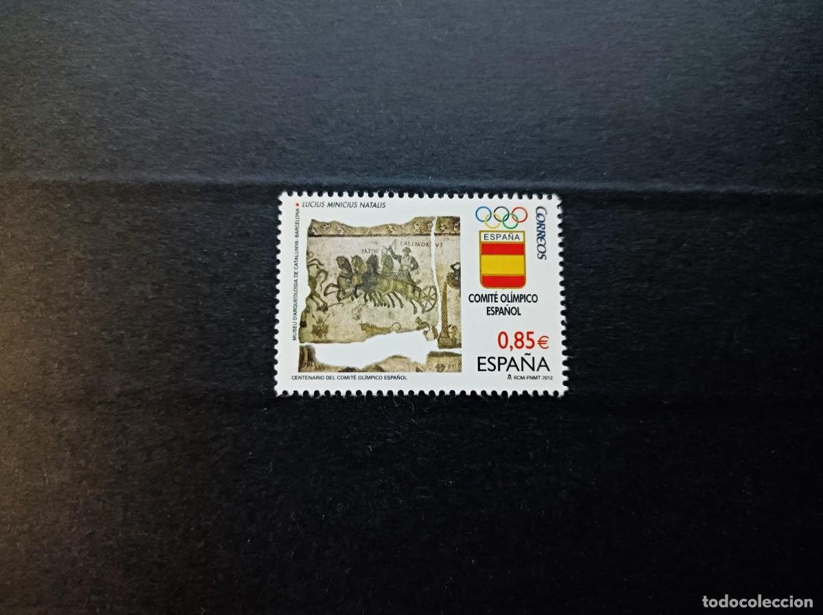 Sellos: Sello nuevo. Centenario C.O. Espa&ntilde;ol. Primer Ol&iacute;mpico Espa&ntilde;ol. 2 de Julio de 2012. Edifil 4731.