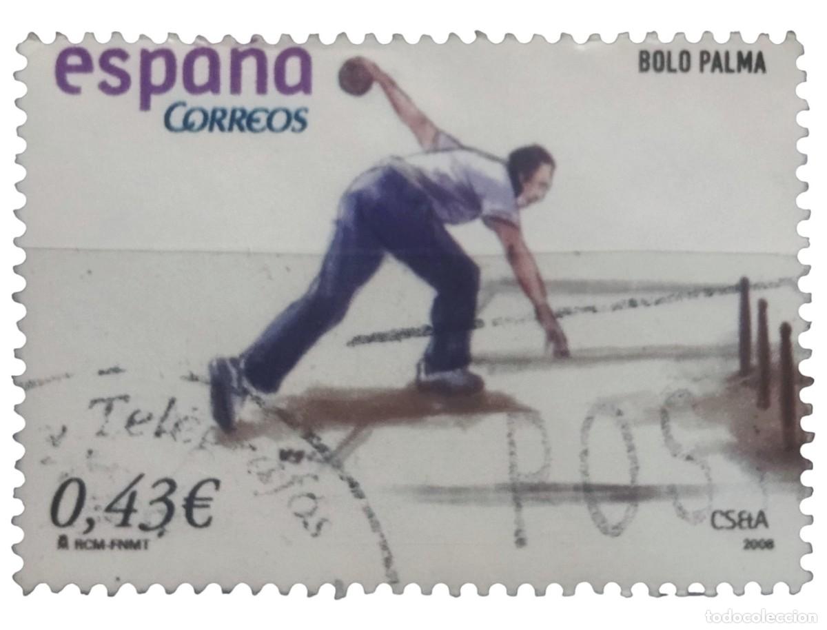 Sellos: ESPA&Ntilde;A 2008 Juegos y Deportes Tradicionales. USADO.
