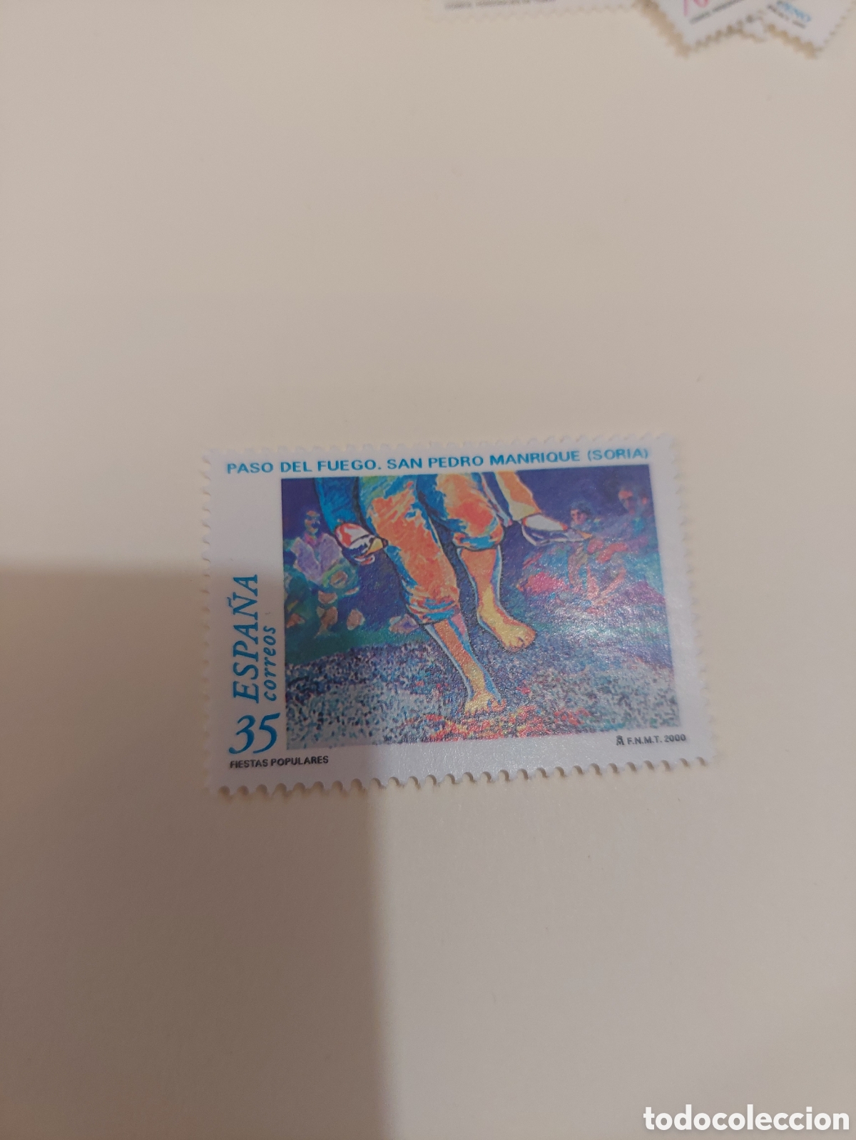 Sellos: 2000 EDIFIL 3719 Fiestas populares Espa&ntilde;a spria paso fuego san pedro
