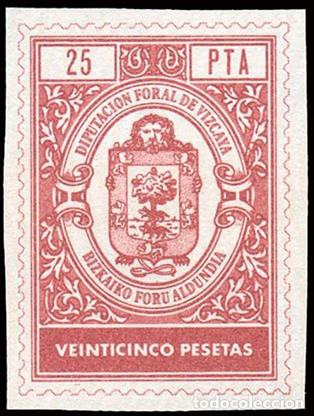 Sellos: Espa&ntilde;a - Fiscales - Diputaci&oacute;n Vizcaya - alemany (*) 207 - 1978 - 25 Ptas. Diputaci&oacute;n Foral