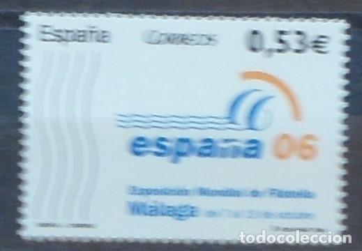 Sellos: 2005-ESPA&Ntilde;A-SELLOS NUEVOS-BAJO FACIAL 20%-VER FOTO-N&ordm;4185EXPO.MUNDIAL DE FILATELIA-MALAGA