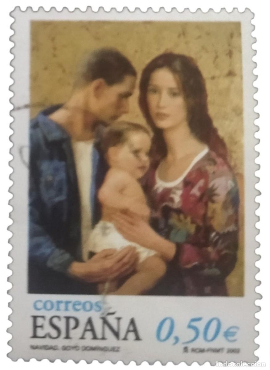 Sellos: ESPA&Ntilde;A 2002 Navidad. USADO.