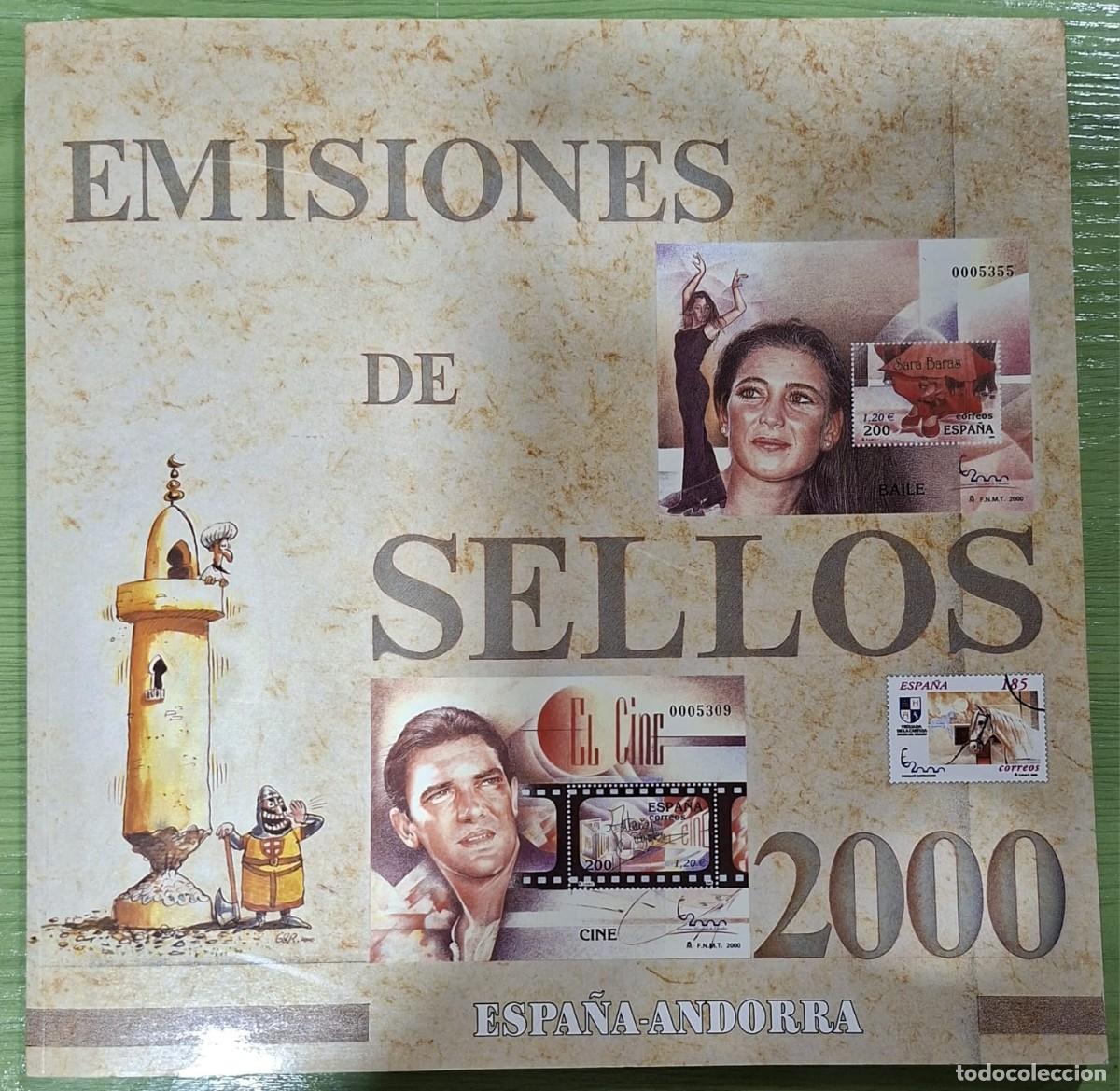 Sellos: LIBRO OFICIAL DE CORREOS CON LOS SELLOS DE ESPA&Ntilde;A DEL A&Ntilde;O 2000.