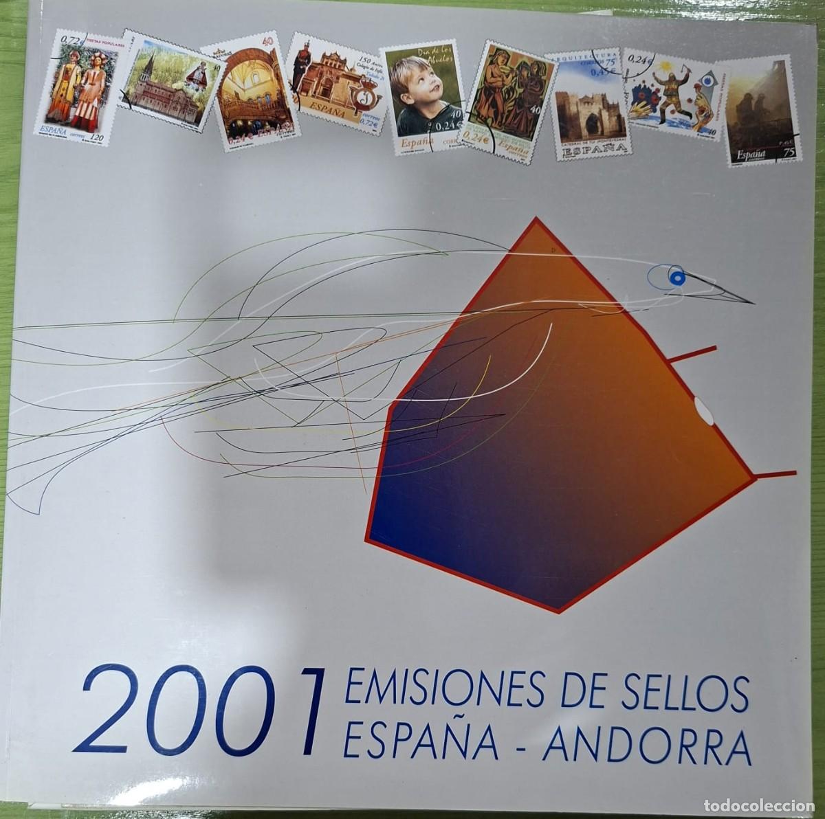 Sellos: LIBRO OFICIAL DE CORREOS CON LOS SELLOS DE ESPA&Ntilde;A DEL A&Ntilde;O 2001