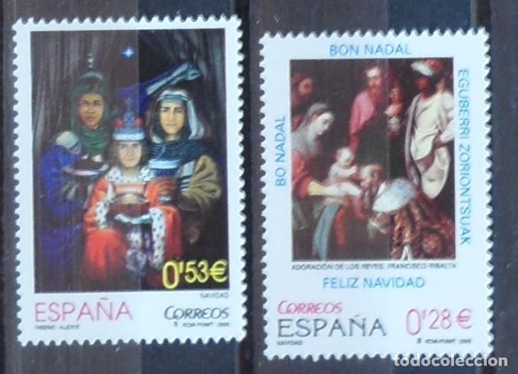 Sellos: 2005-ESPA&Ntilde;A-SELLOS NUEVOS-BAJO FACIAL 20%-VER FOTO-N&ordm;4194/5-NAVIDAD